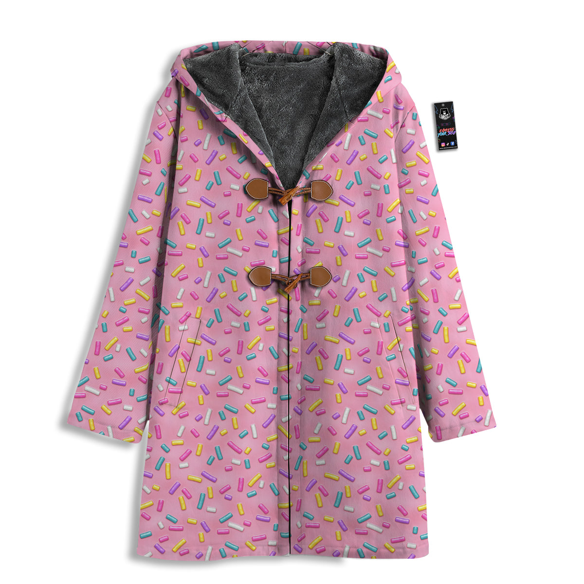 Candy Sprinkles Sweet Pink Print Pattern Men's Windbreaker Jacket-grizzshop