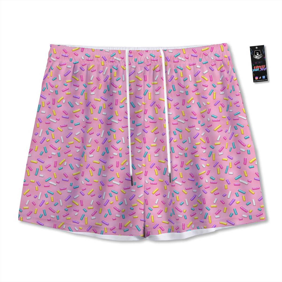 Eye Of Providence Galaxy Print Mesh Shorts