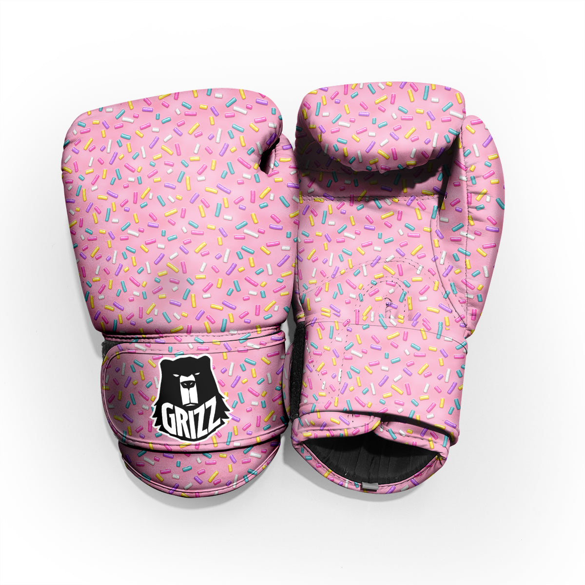 Candy Sprinkles Sweet Pink Print Pattern Pro Boxing Glove