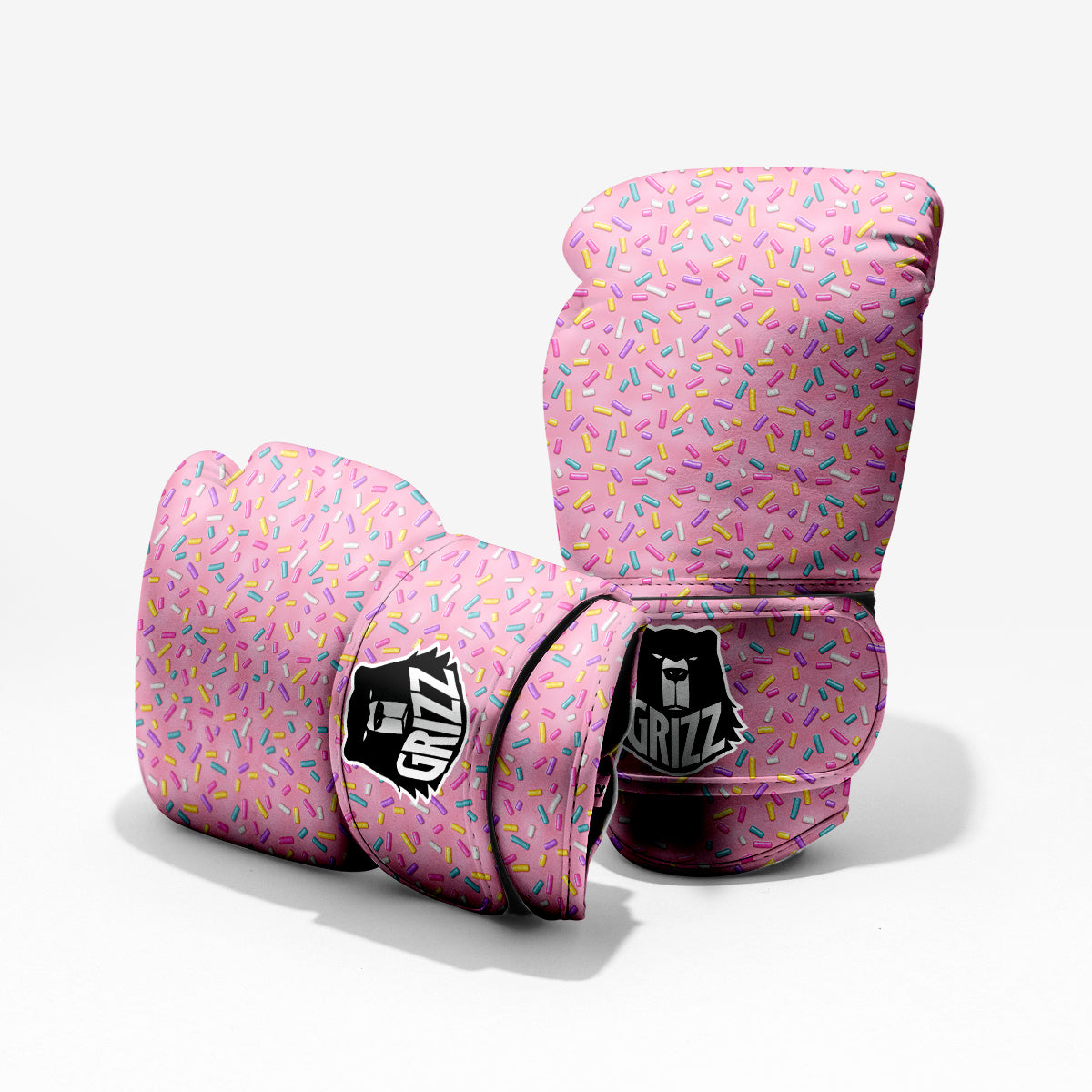 Candy Sprinkles Sweet Pink Print Pattern Pro Boxing Glove
