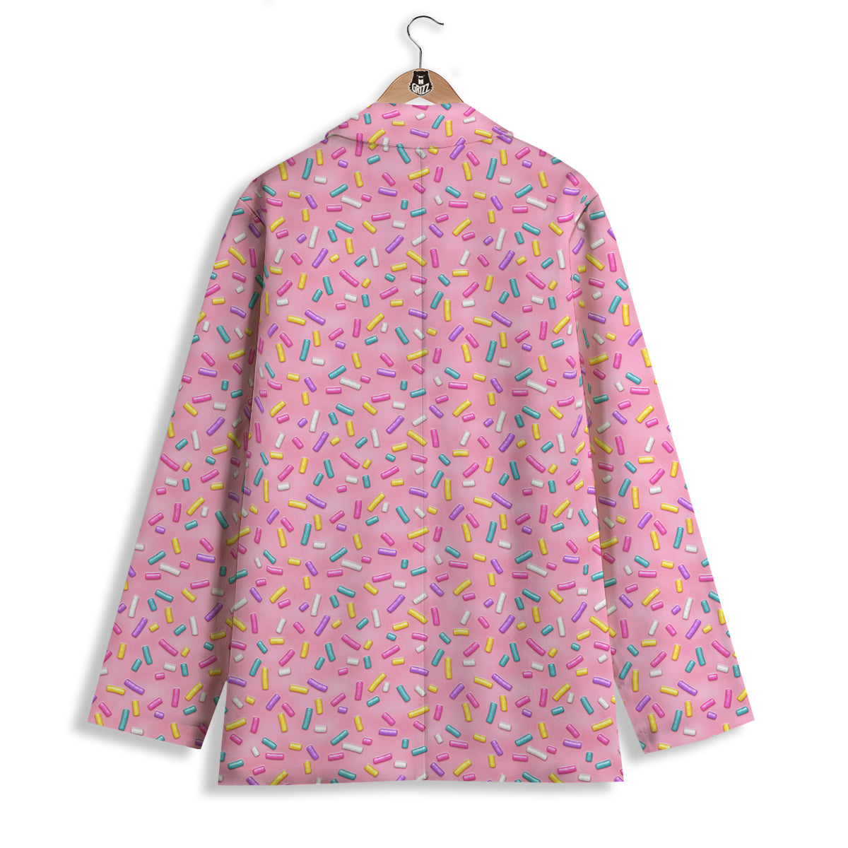 Candy Sprinkles Sweet Pink Print Pattern Women's Blazer-grizzshop
