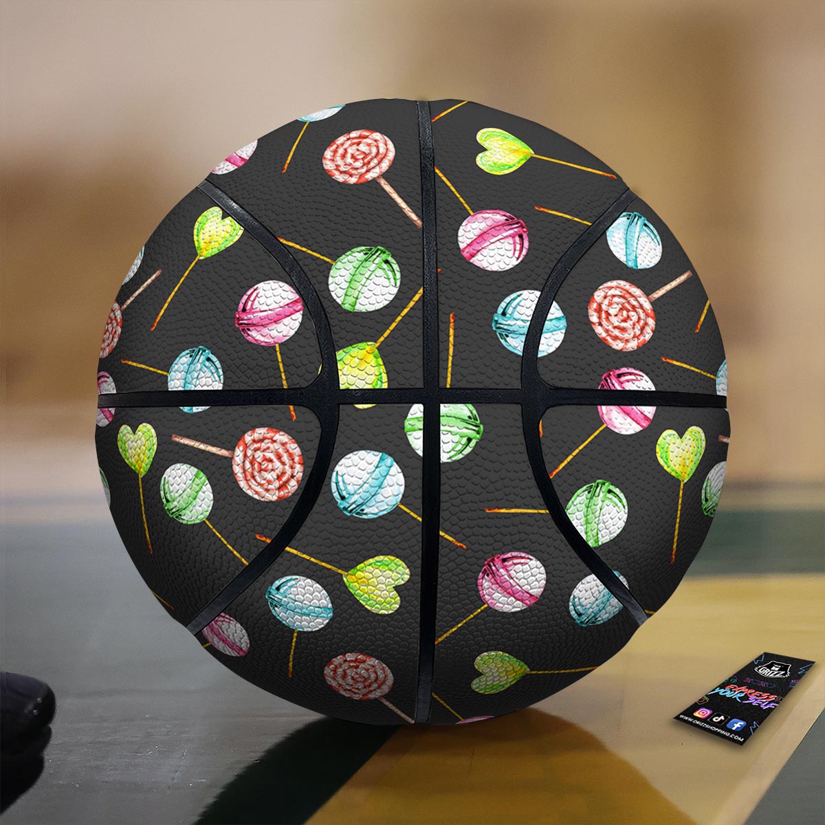Candy Sweet Print Pattern Basketball
