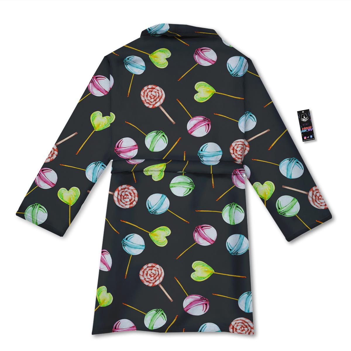 Candy Sweet Print Pattern Bathrobe-grizzshop