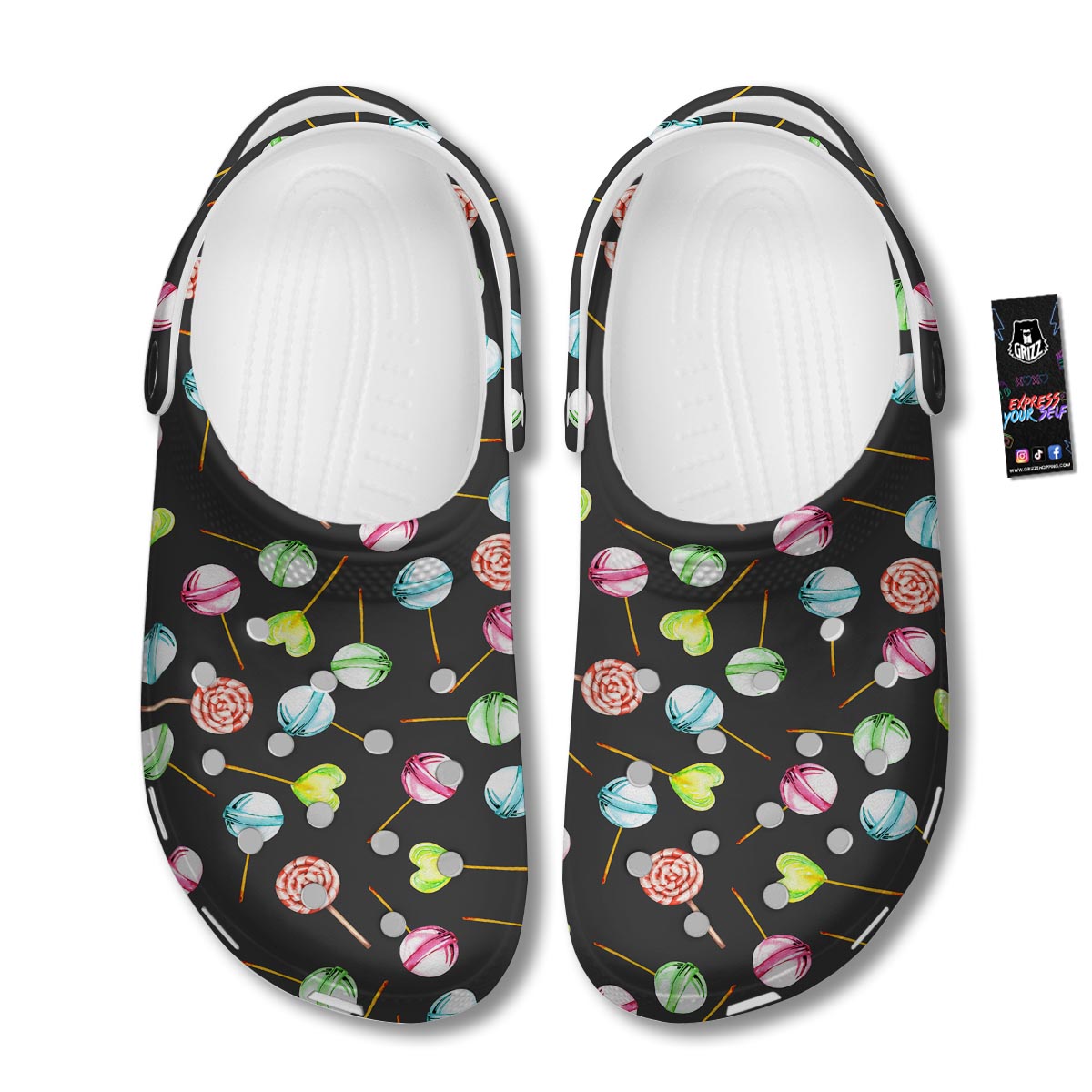 Candy Sweet Print Pattern Clog-grizzshop