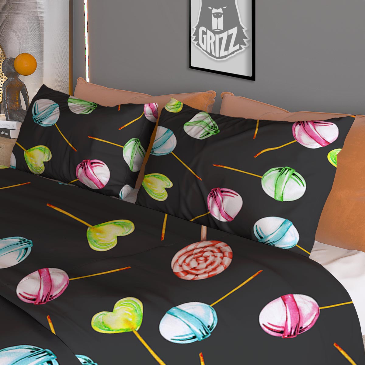 Candy Sweet Print Pattern Duvet Cover Bedding Set