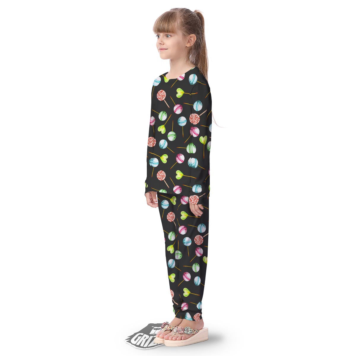 Candy Sweet Print Pattern Kid's Pajamas-grizzshop