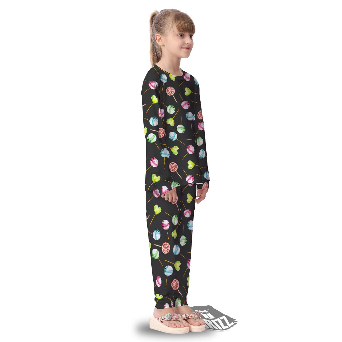 Candy Sweet Print Pattern Kid's Pajamas-grizzshop