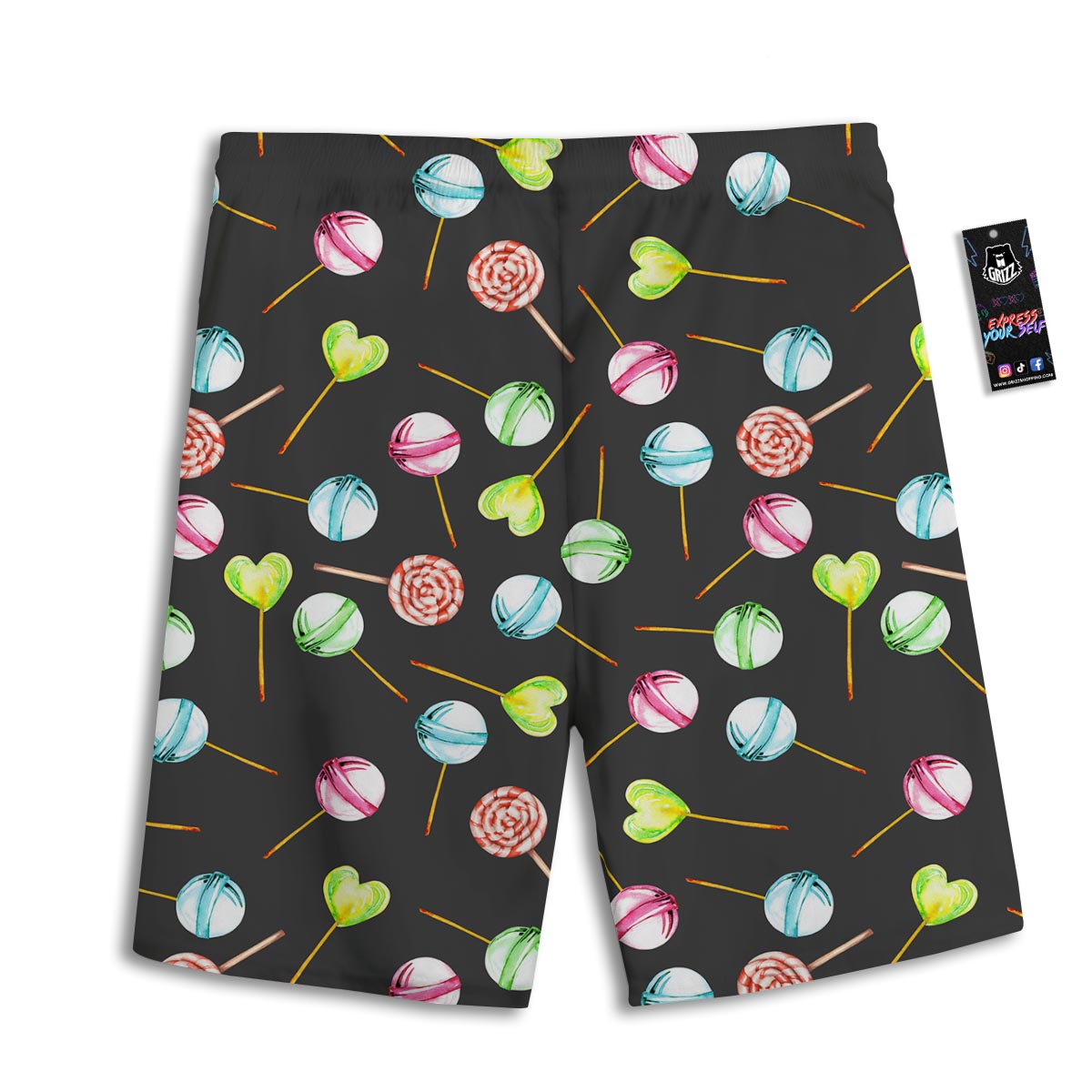 Candy Sweet Print Pattern Men's Athletic Shorts