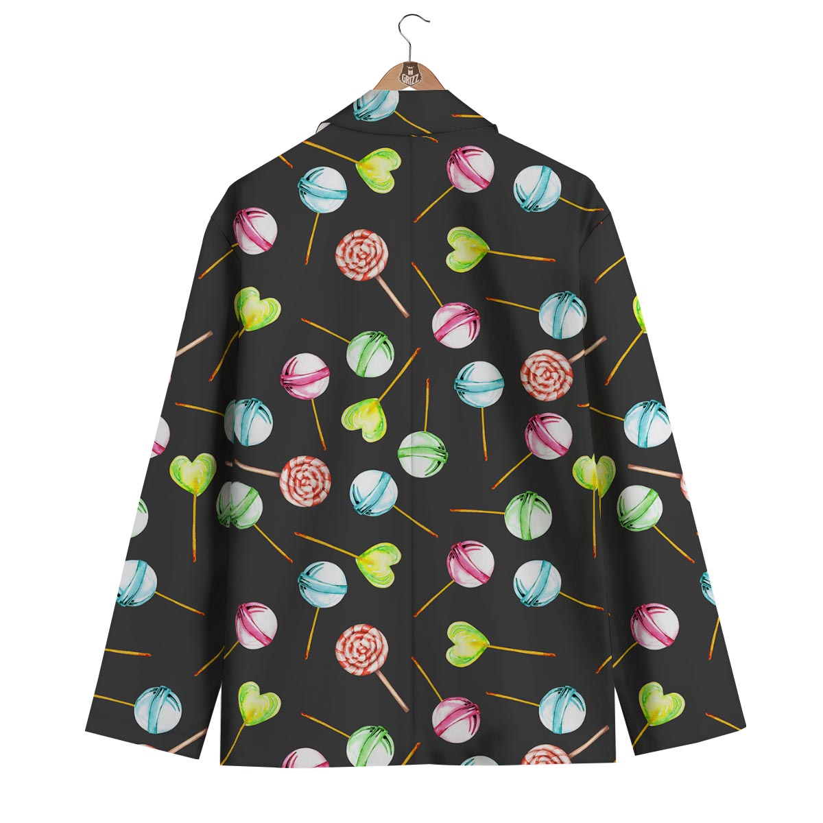 Candy Sweet Print Pattern Men's Blazer-grizzshop