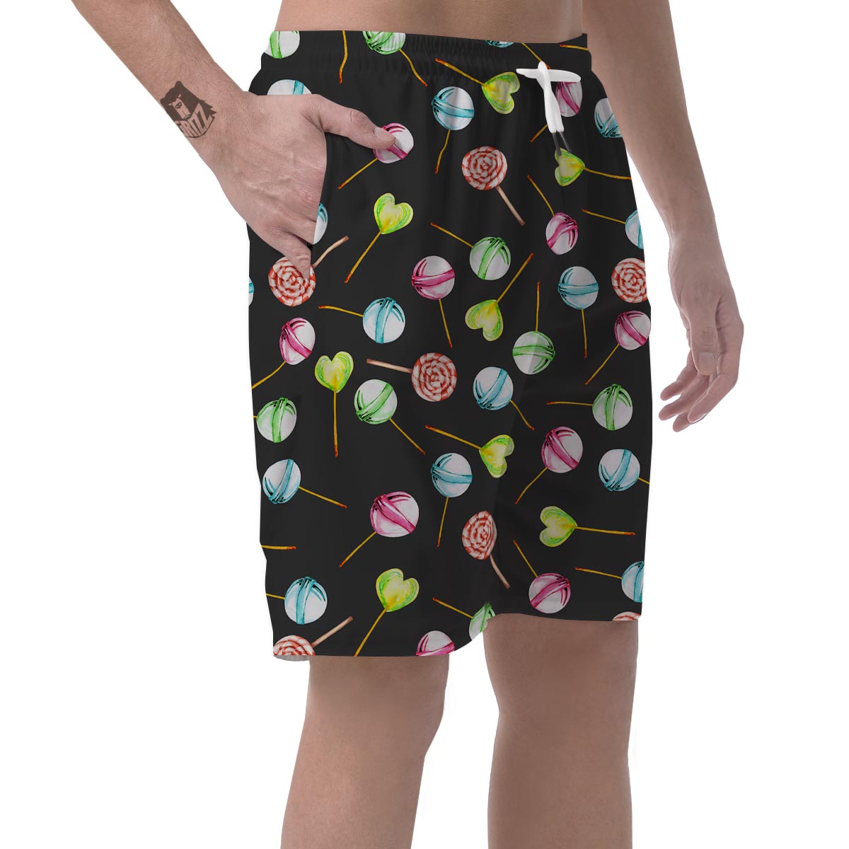 Candy Sweet Print Pattern Men's Shorts-grizzshop