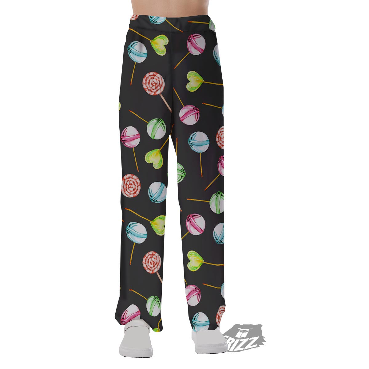 Candy Sweet Print Pattern Pajama Pants-grizzshop