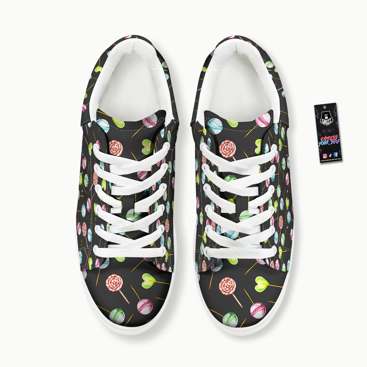 Candy Sweet Print Pattern Platform Shoes-grizzshop