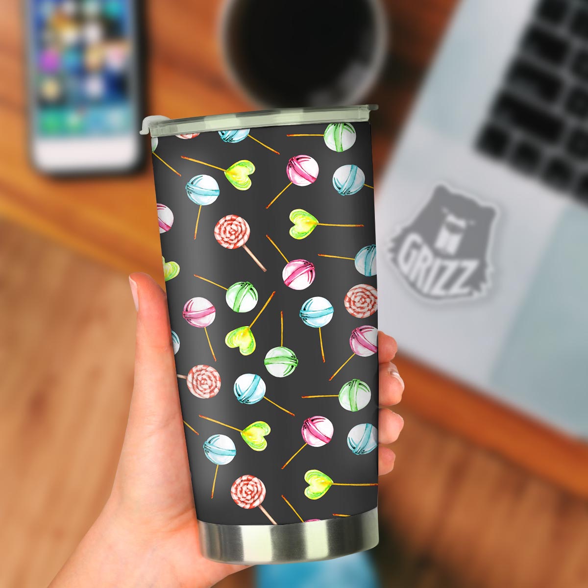 Candy Sweet Print Pattern Tumbler-grizzshop
