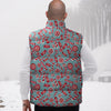 Candy Cane Christmas Print Pattern Down Vest