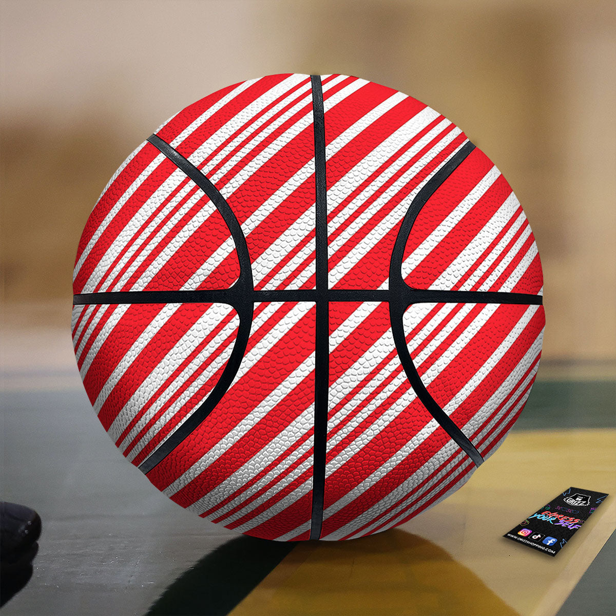 Buffalo Check Black And Teal Print Pattern Basketball