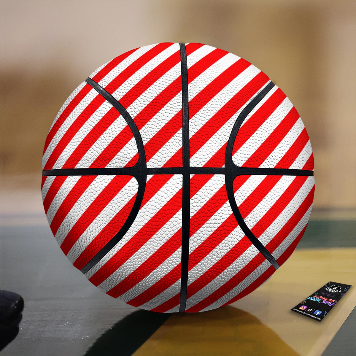 Buffalo Check Yellow And Black Print Pattern Basketball