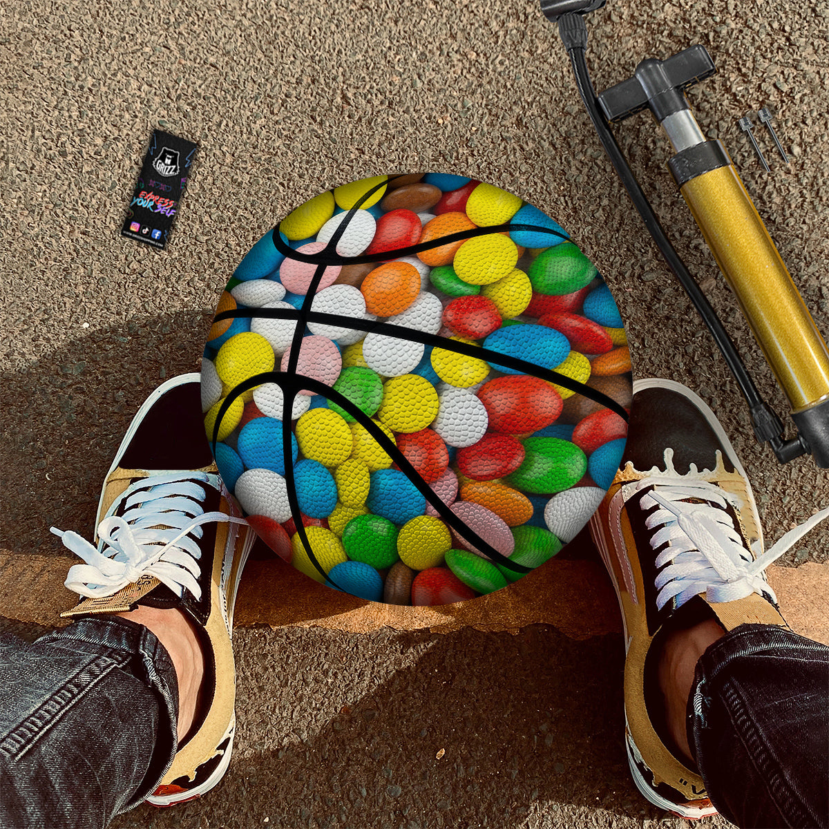 Candy Chocolate Colorful Print Basketball