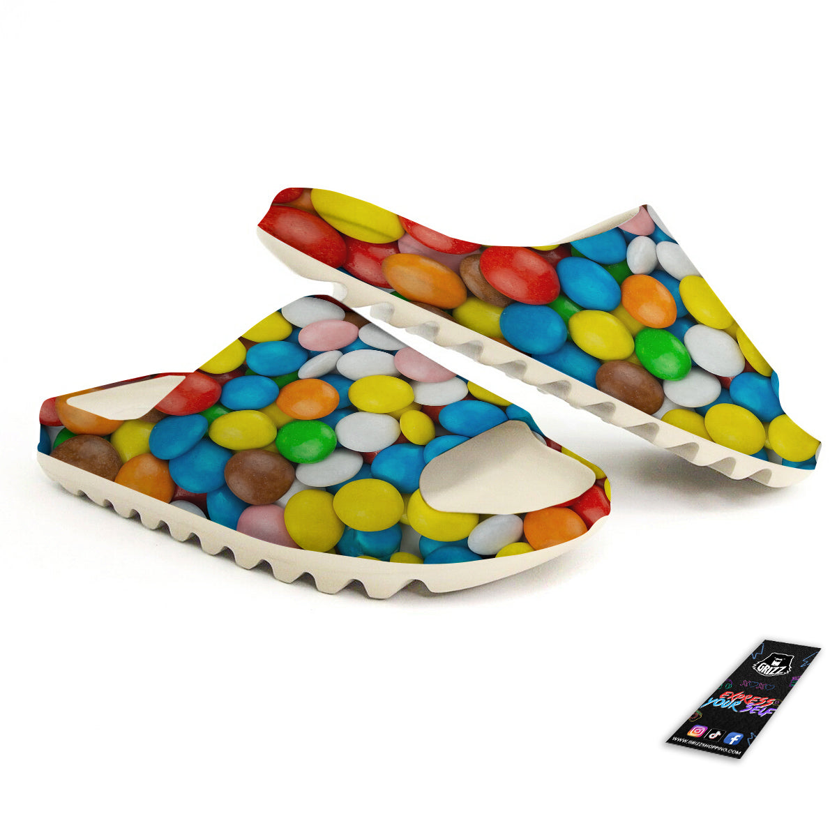Candy Chocolate Colorful Print Sandals-grizzshop