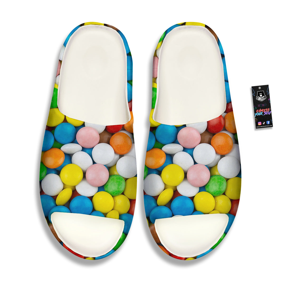 Candy Chocolate Colorful Print Sandals-grizzshop