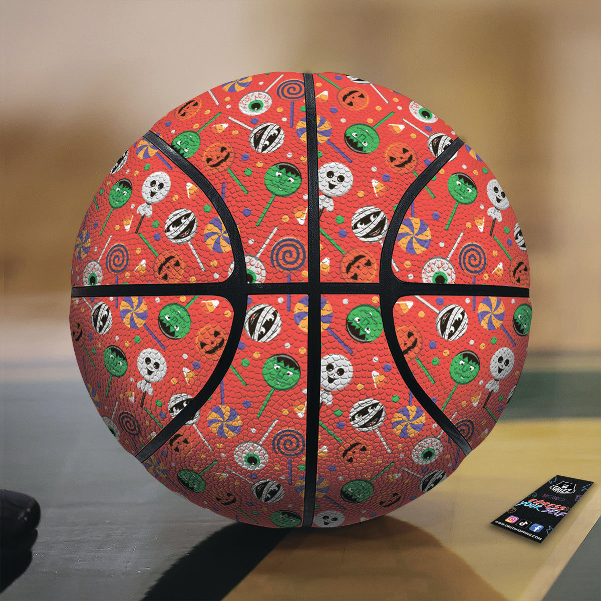 Butterfly Monarch Orange Print Basketball