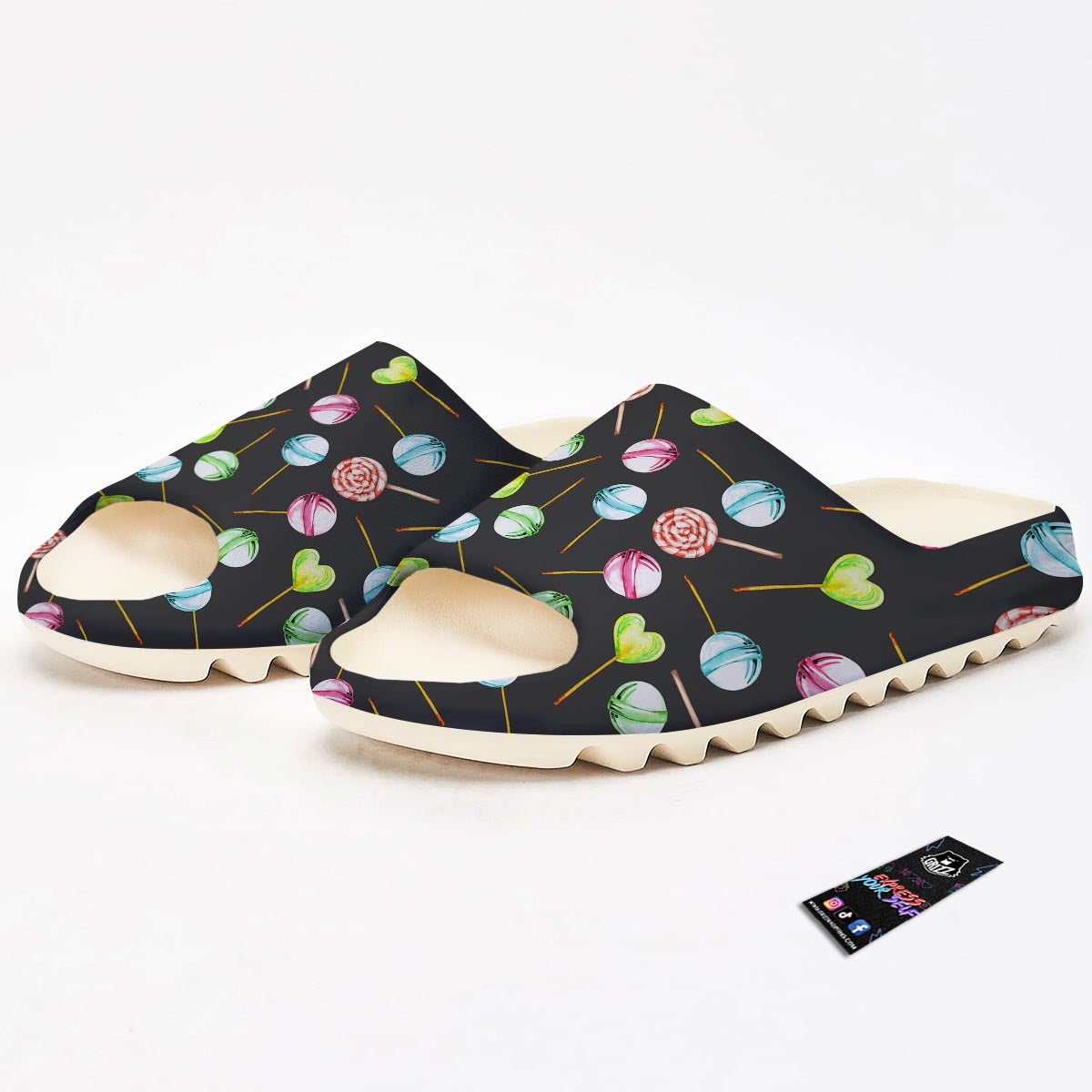 Candy Sweet Print Pattern Sandals-grizzshop
