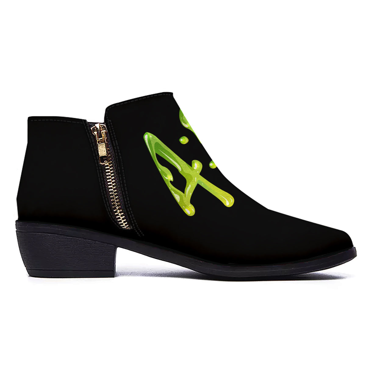 Cannabis Day 420 Print Ankle Boots-grizzshop