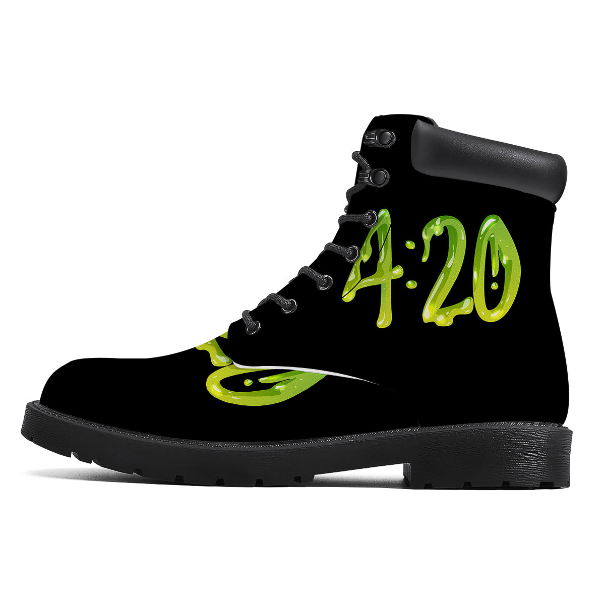 Cannabis Day 420 Print Boots-grizzshop