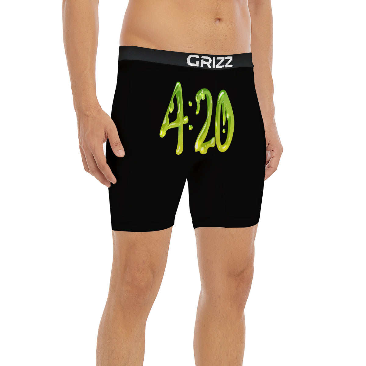 Cannabis Day 420 Print Boxer Briefs-grizzshop