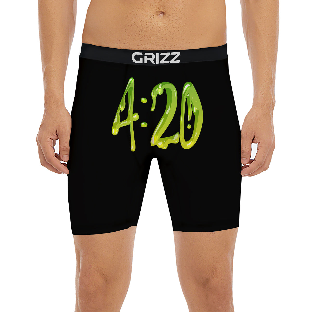 Cannabis Day 420 Print Boxer Briefs-grizzshop