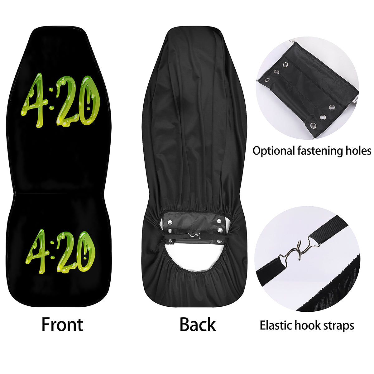 Cannabis Day 420 Print Car Seat Covers-grizzshop