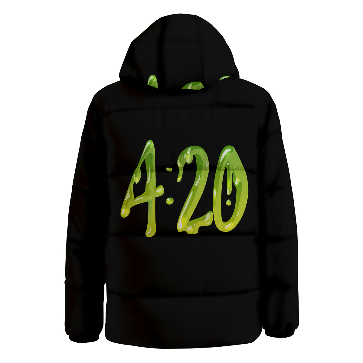 Cannabis Day 420 Print Down Jacket-grizzshop