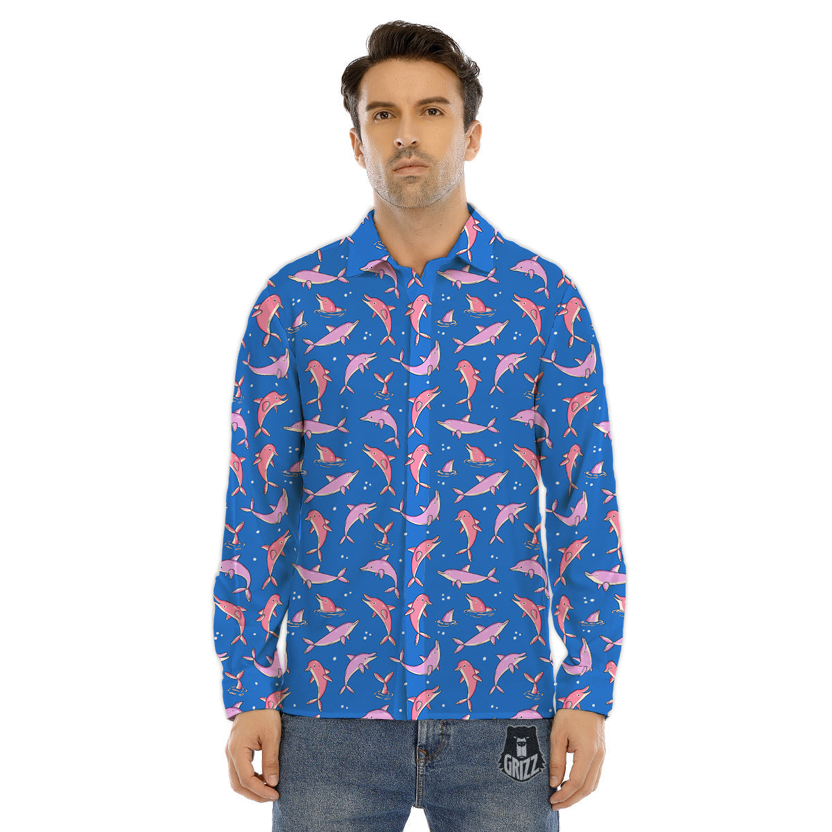 Cannabis Day 420 Print Men's Dress Shirts-grizzshop