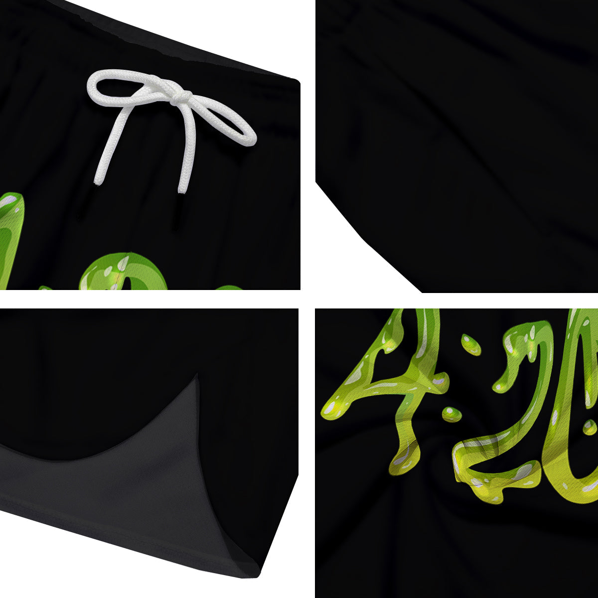 Cannabis Day 420 Print Men's Running Shorts-grizzshop