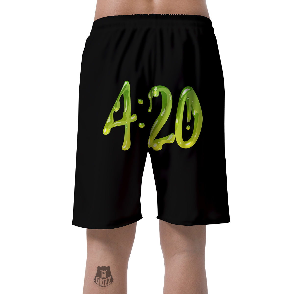 Cannabis Day 420 Print Men's Shorts-grizzshop