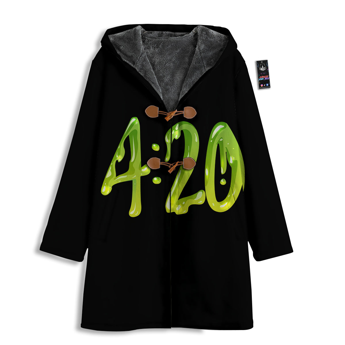 Cannabis Day 420 Print Men's Windbreaker Jacket-grizzshop