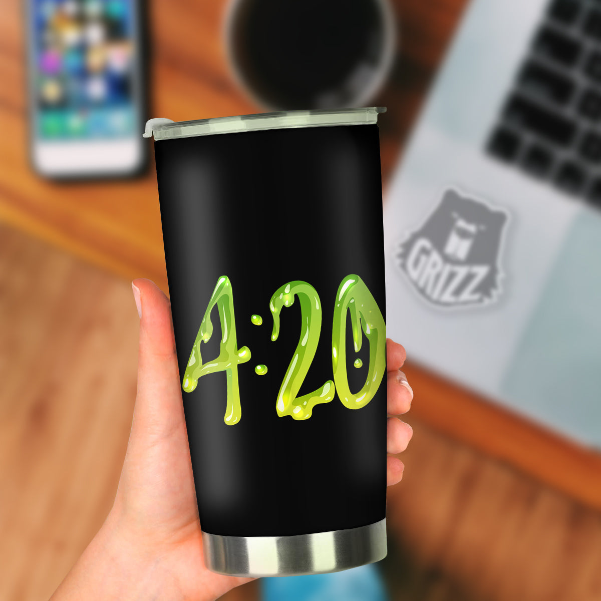 Cannabis Day 420 Print Tumbler-grizzshop