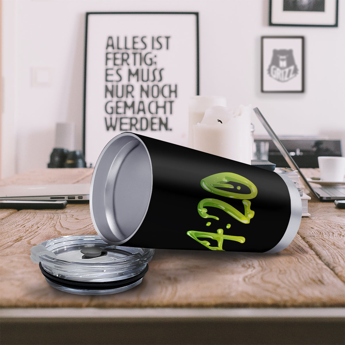 Cannabis Day 420 Print Tumbler-grizzshop