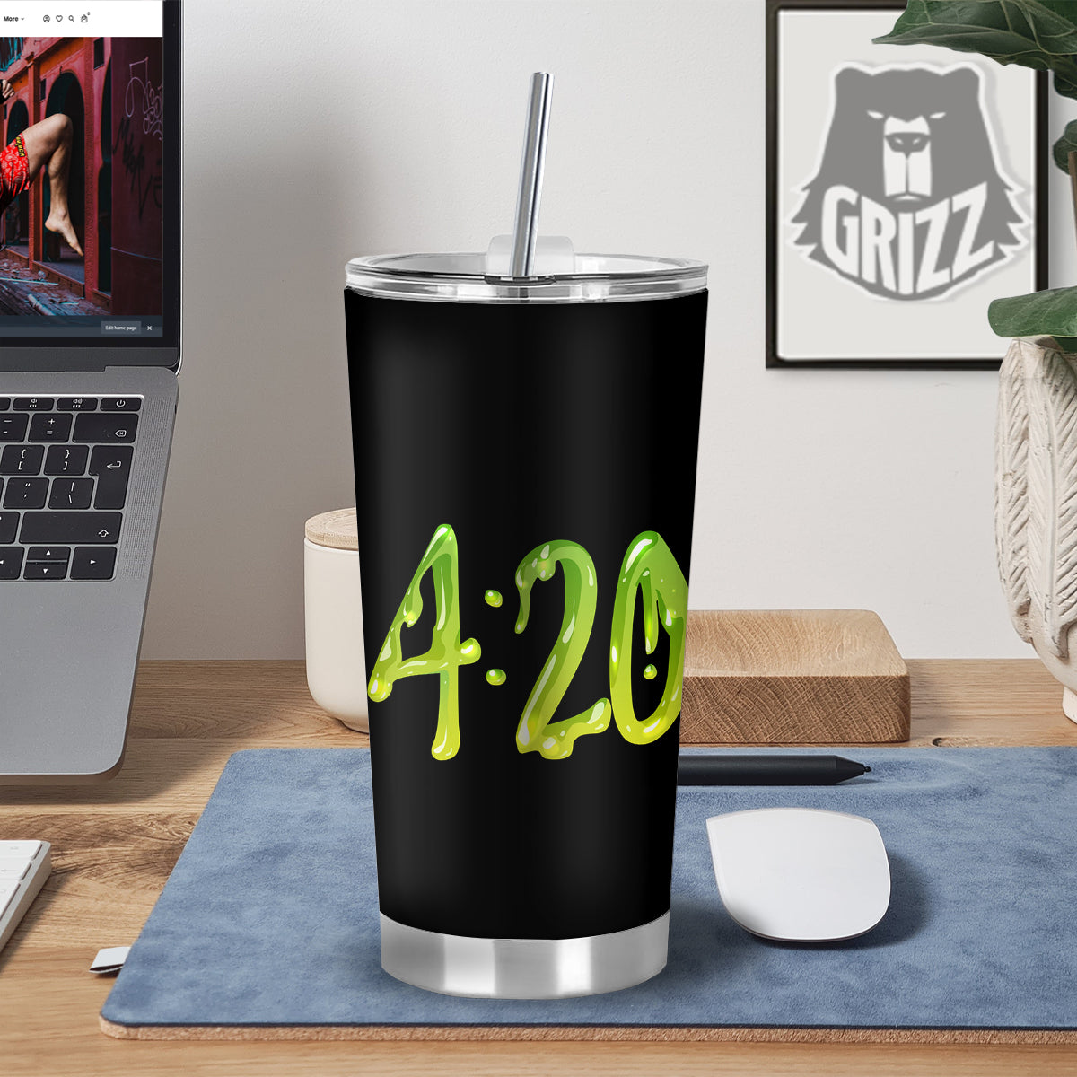 Cannabis Day 420 Print Tumbler-grizzshop