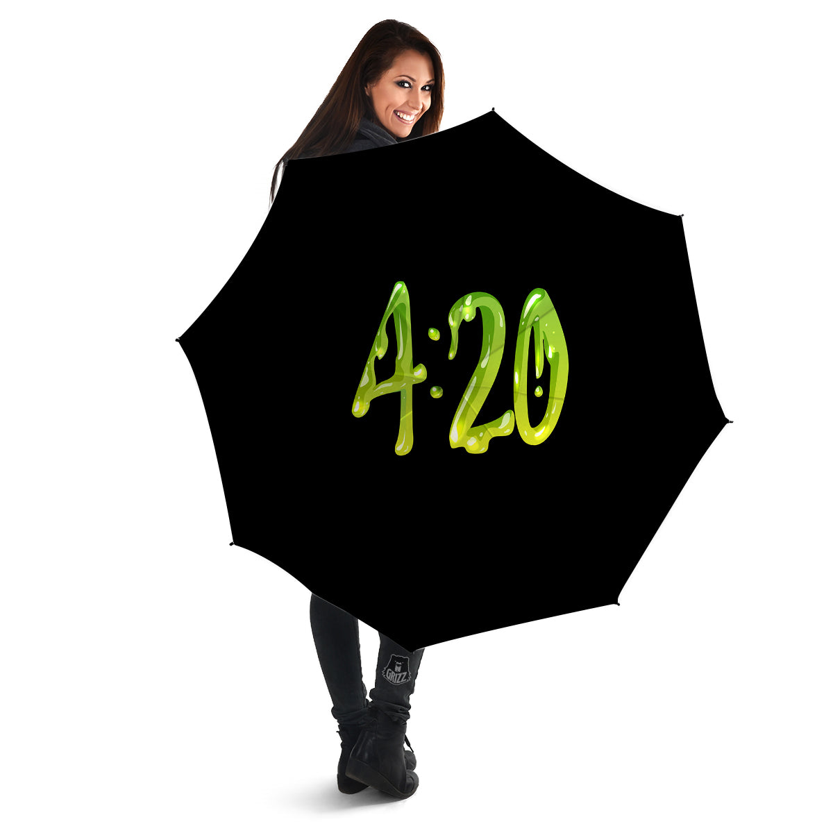 Cannabis Day 420 Print Umbrella-grizzshop