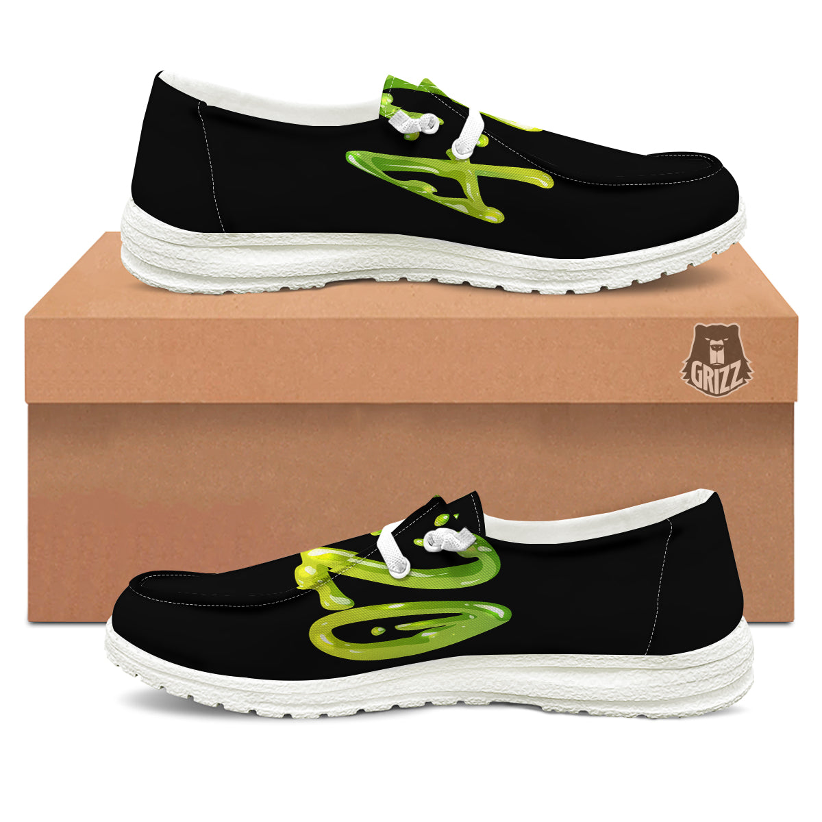 Cannabis Day 420 Print White Loafers-grizzshop