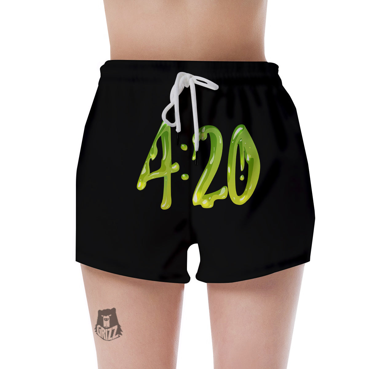 Cannabis Day 420 Print Women's Shorts-grizzshop