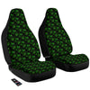 Cannabis Leaf Black And Green Print Car Seat Covers-grizzshop