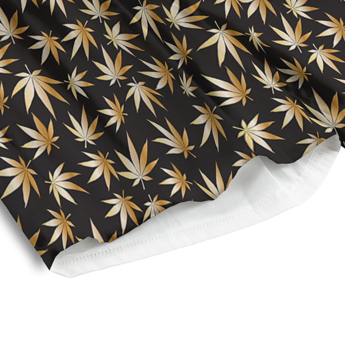 Camo Flower Military Green Print Pattern Men's Athletic Shorts
