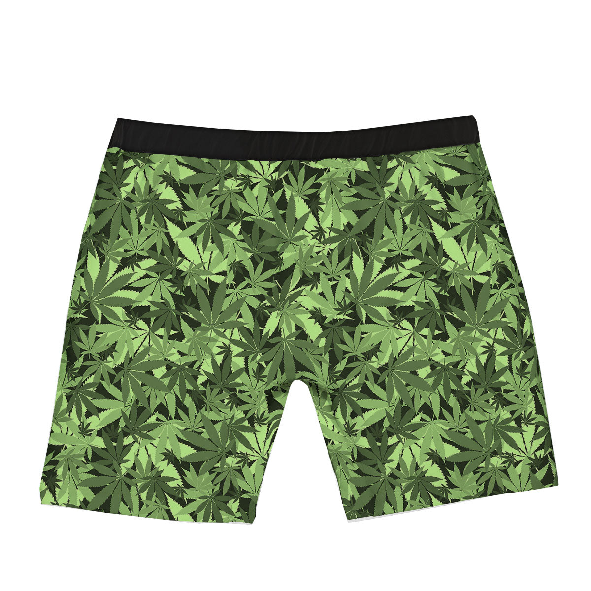 Cannabis Leaf Green Print Pattern Boxer Briefs-grizzshop