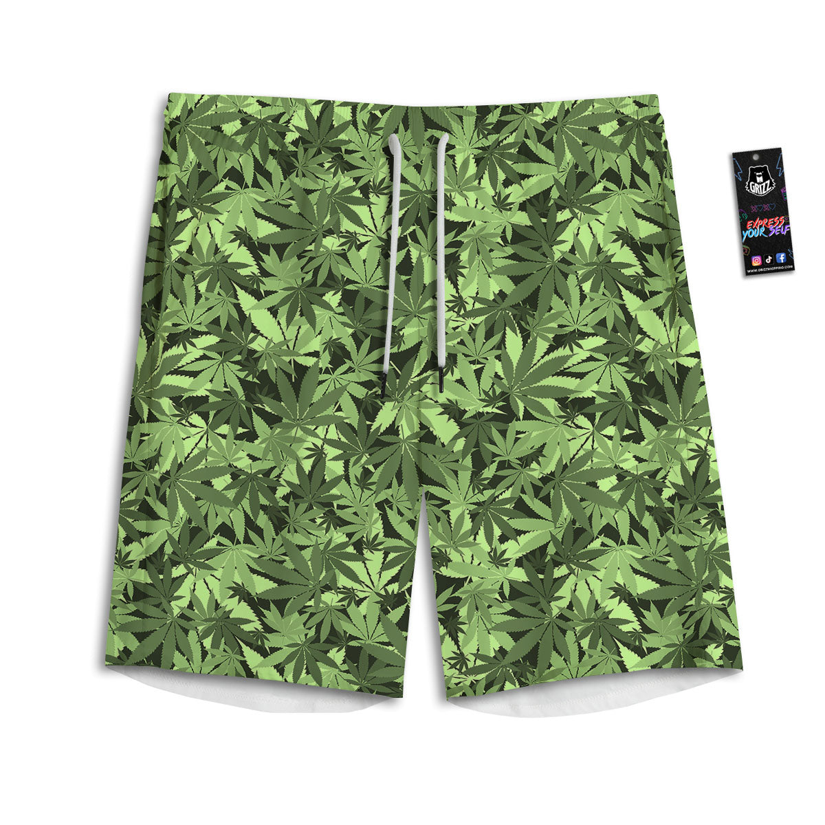 Camo Hunting Print Pattern Men's Athletic Shorts