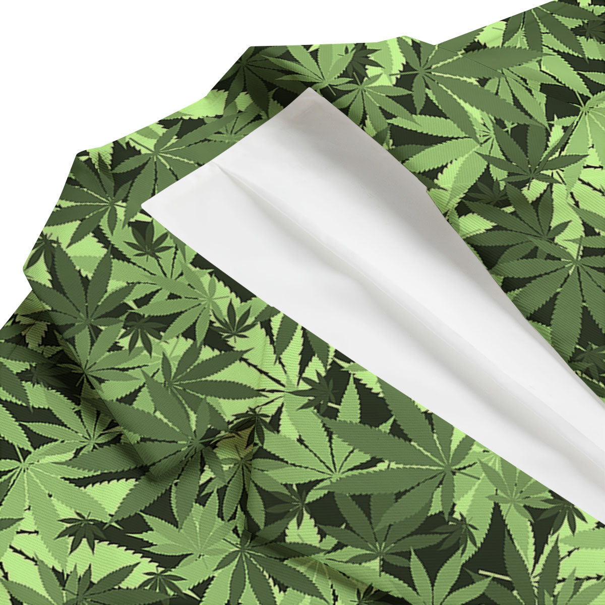 Cannabis Leaf Green Print Pattern Men's Blazer-grizzshop