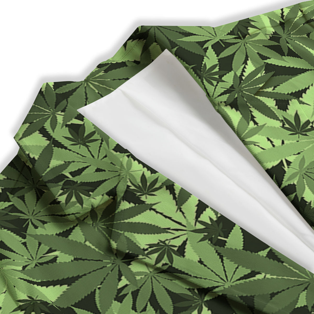 Cannabis Leaf Green Print Pattern Women's Blazer-grizzshop