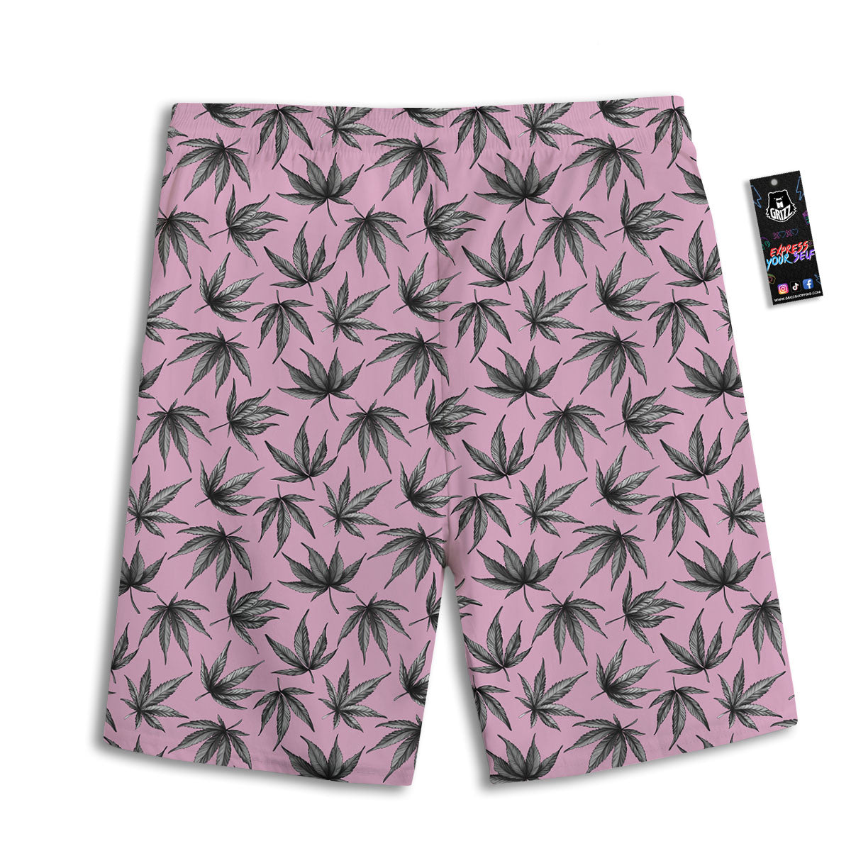 Camo Navy Digital Print Pattern Men's Athletic Shorts