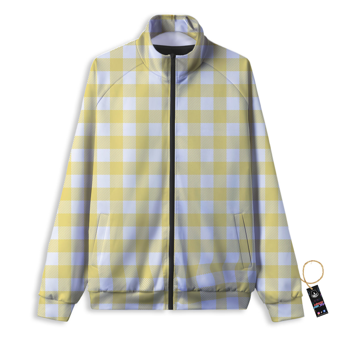 Cannabis Leaf Psychedelic Print Track Jacket-grizzshop