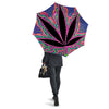 Cannabis Leaf Psychedelic Print Umbrella-grizzshop